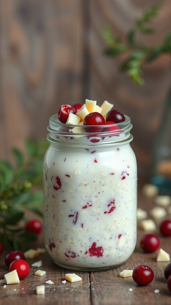 white chocolate overnights oats
